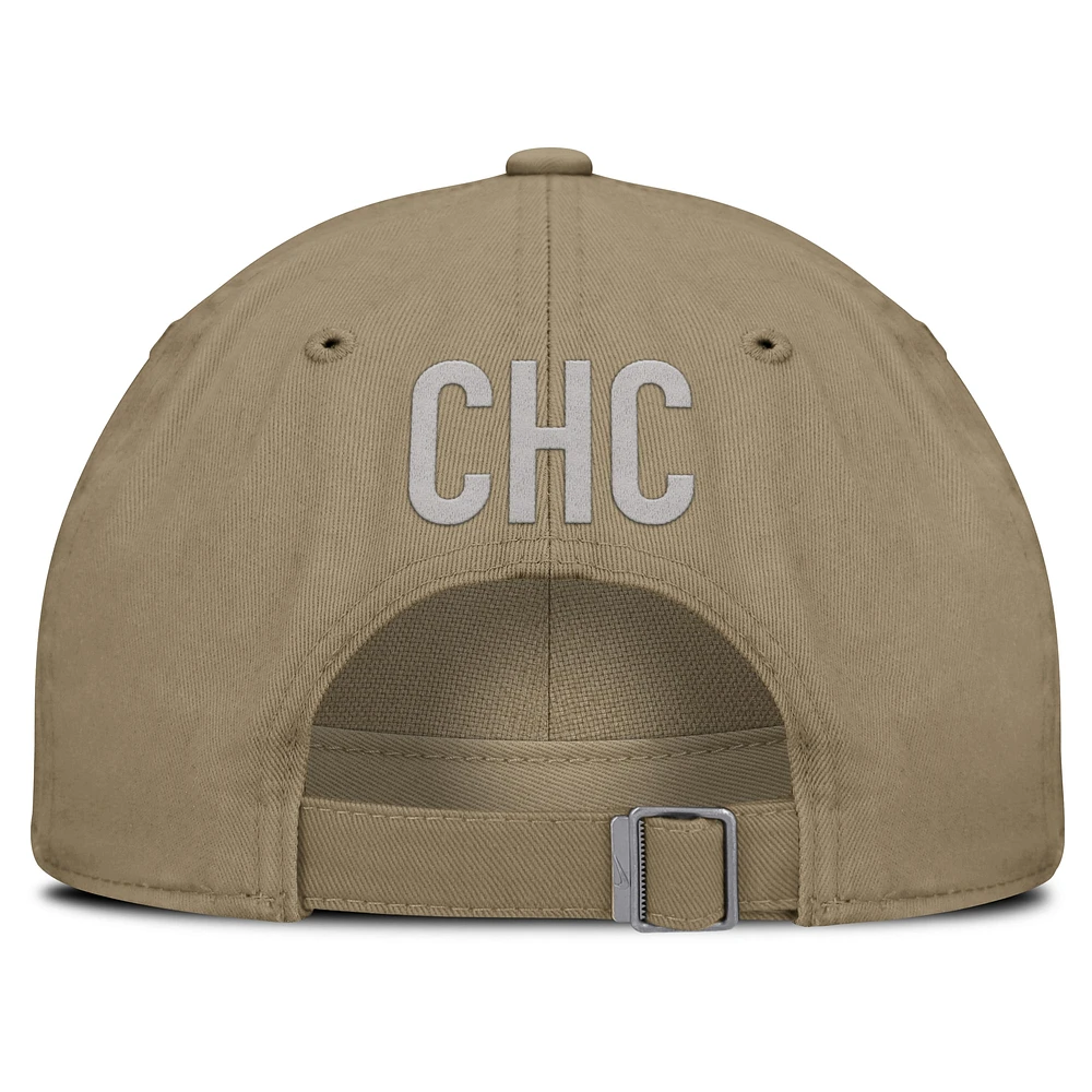 Men's Nike Olive Chicago Cubs Club Adjustable Hat