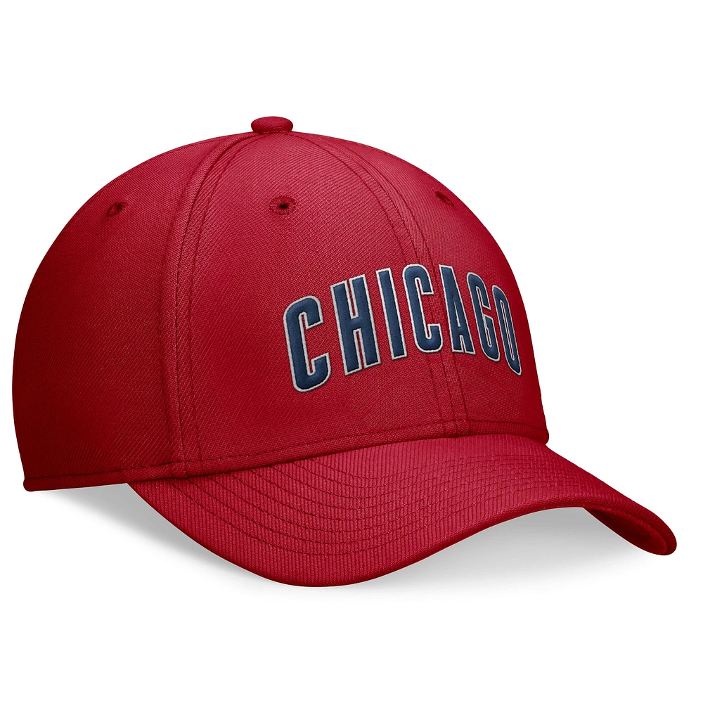 Casquette Nike Performance Flex rouge Chicago Cubs pour homme