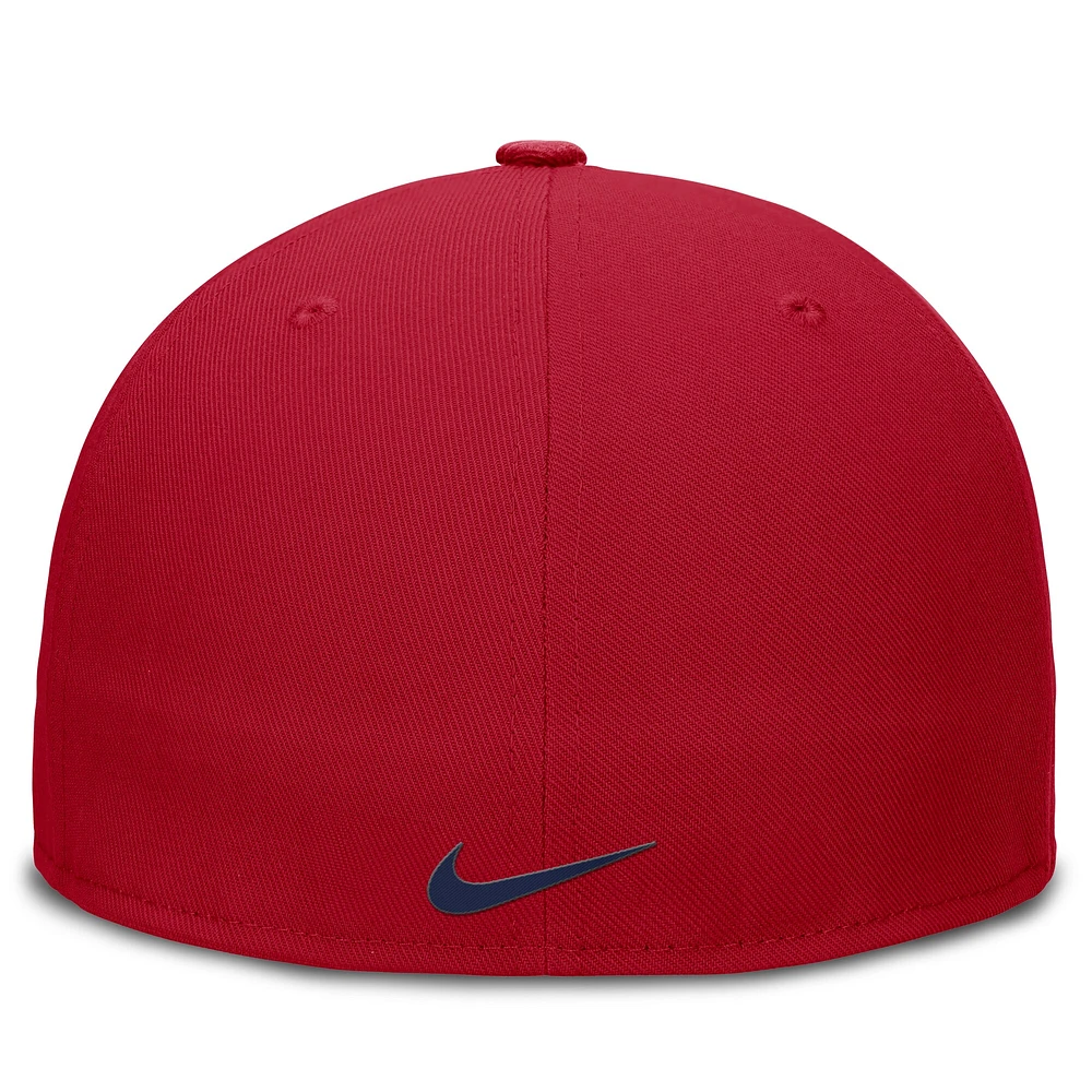 Men's Nike Red Chicago Cubs True Performance Fitted Hat