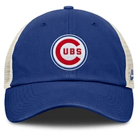 Casquette ajustable Nike Royal/Natural Chicago Cubs Cooperstown Collection Club Trucker pour homme