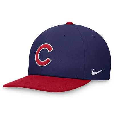 Casquette Nike bicolore Snapback Royal/Red Chicago Cubs pour homme