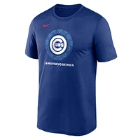 Men's Nike Royal Chicago Cubs 2025 MLB World Tour: Tokyo Series Legend Logo Performance T-Shirt