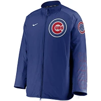 Veste entièrement zippée Nike Royal Chicago Cubs Authentic Collection Dugout pour homme