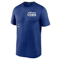 T-shirt Nike Royal Chicago Cubs Authentic Collection Early Work Tri-Blend Performance pour homme