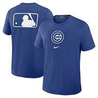 Men's Nike Royal Chicago Cubs Authentic Collection Early Work Tri-Blend Performance T-Shirt