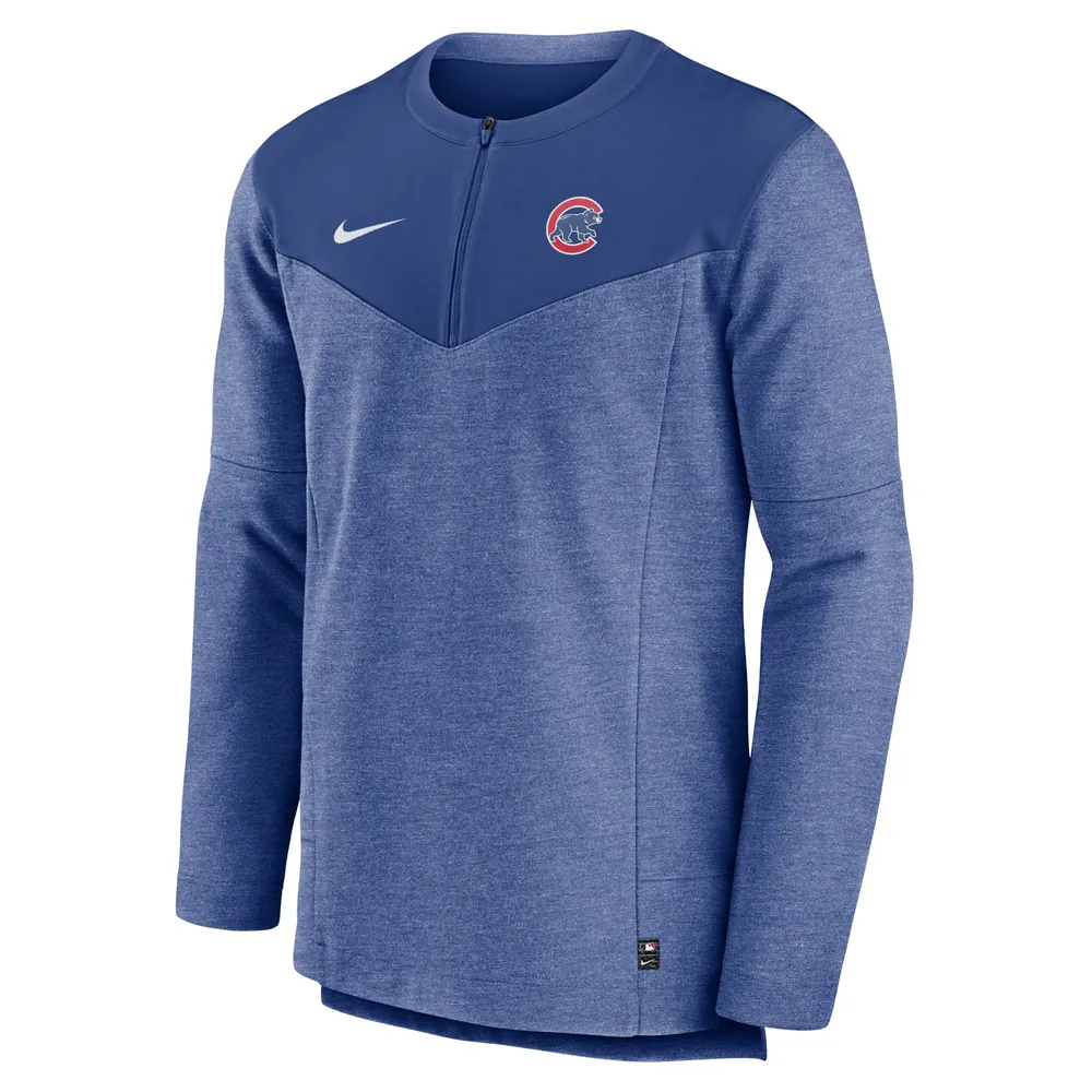 Men's Nike Royal Chicago Cubs Authentic Collection Game Time Performance Half-Zip Top