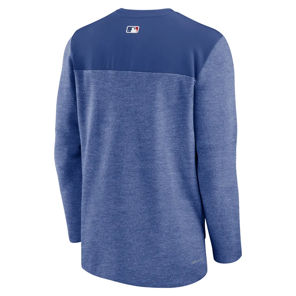 Men's Nike Royal Chicago Cubs Authentic Collection Game Time Performance Half-Zip Top