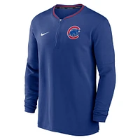 Men's Nike Royal Chicago Cubs Authentic Collection Performance Half-Zip Top