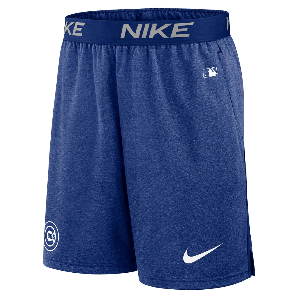 Short en tricot Nike Royal Chicago Cubs Authentic Collection Performance pour homme