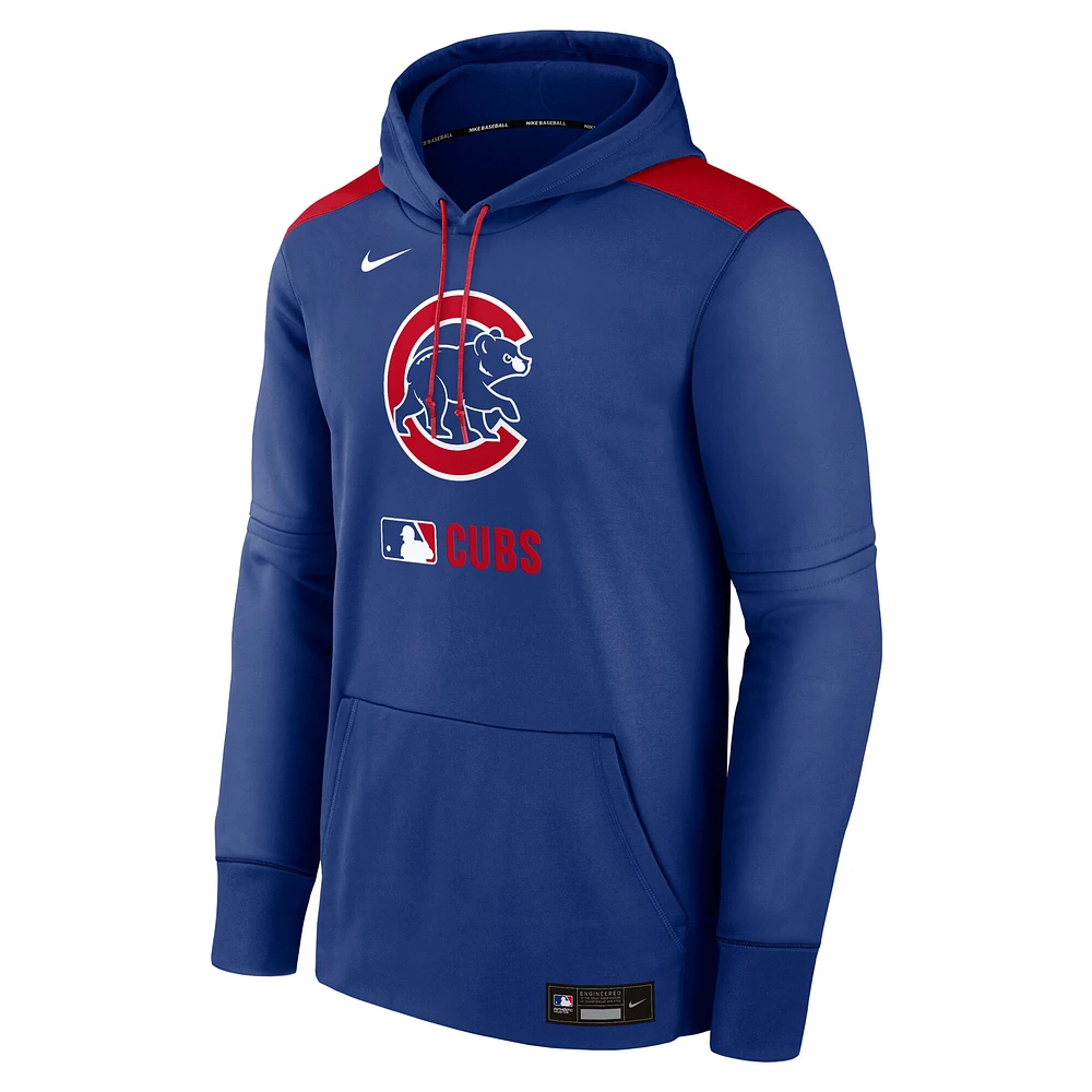 Men's Nike Royal Chicago Cubs Authentic Collection Performance Pullover Hoodie