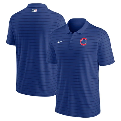 Polo de performance à rayures Victory Collection authentique des Chicago Cubs Royal pour Homme