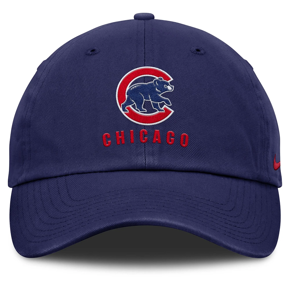 Casquette ajustable Nike Royal Chicago Cubs Club pour homme