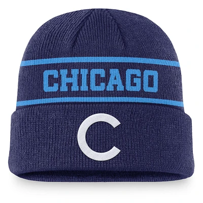 Bonnet en tricot à revers Nike Royal Chicago Cubs Cooperstown Collection Rewind Terra pour homme