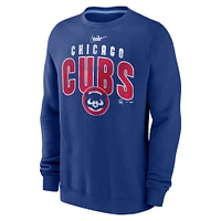 Men's Nike  Royal Chicago Cubs Cooperstown Collection Team Shout Out Pullover Sweatshirt