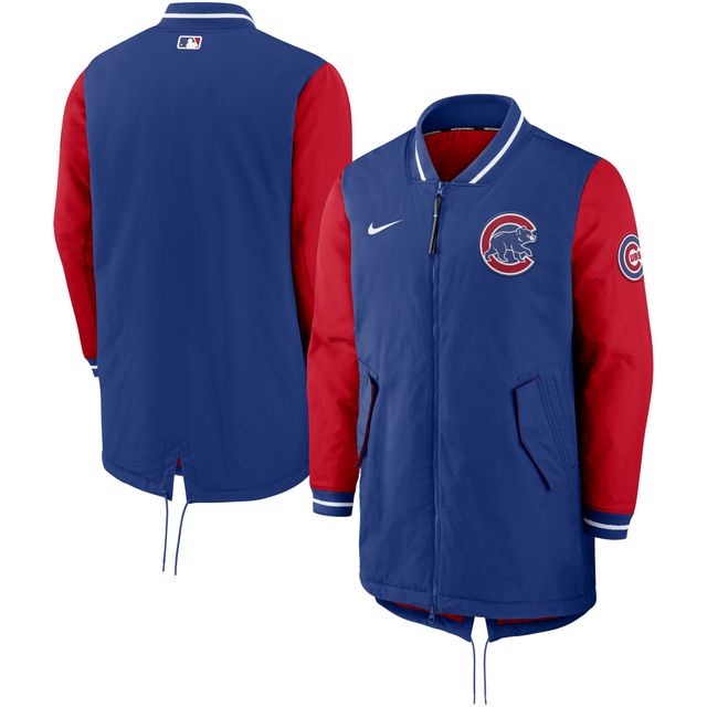 Veste entièrement zippée Nike Royal Chicago Cubs Dugout Performance pour homme