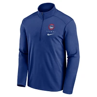 Haut à demi-zip Nike Royal Chicago Cubs Franchise Logo Pacer Performance pour homme