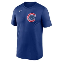 T-shirt Nike Royal Chicago Cubs Fuse Legend pour homme