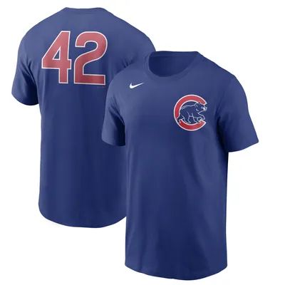 Men’s Nike Jackie Robinson Brooklyn Dodgers Cooperstown Collection Name &  Number Royal T-Shirt