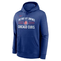 Sweat à capuche Nike Royal Chicago Cubs Local Club pour homme