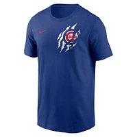 T-shirt Nike Royal Chicago Cubs pour homme, motif ville natale