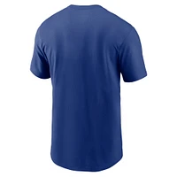 T-shirt Nike Royal Chicago Cubs pour homme, motif ville natale