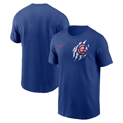 T-shirt Nike Royal Chicago Cubs pour homme, motif ville natale
