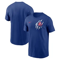 T-shirt Nike Royal Chicago Cubs pour homme, motif ville natale