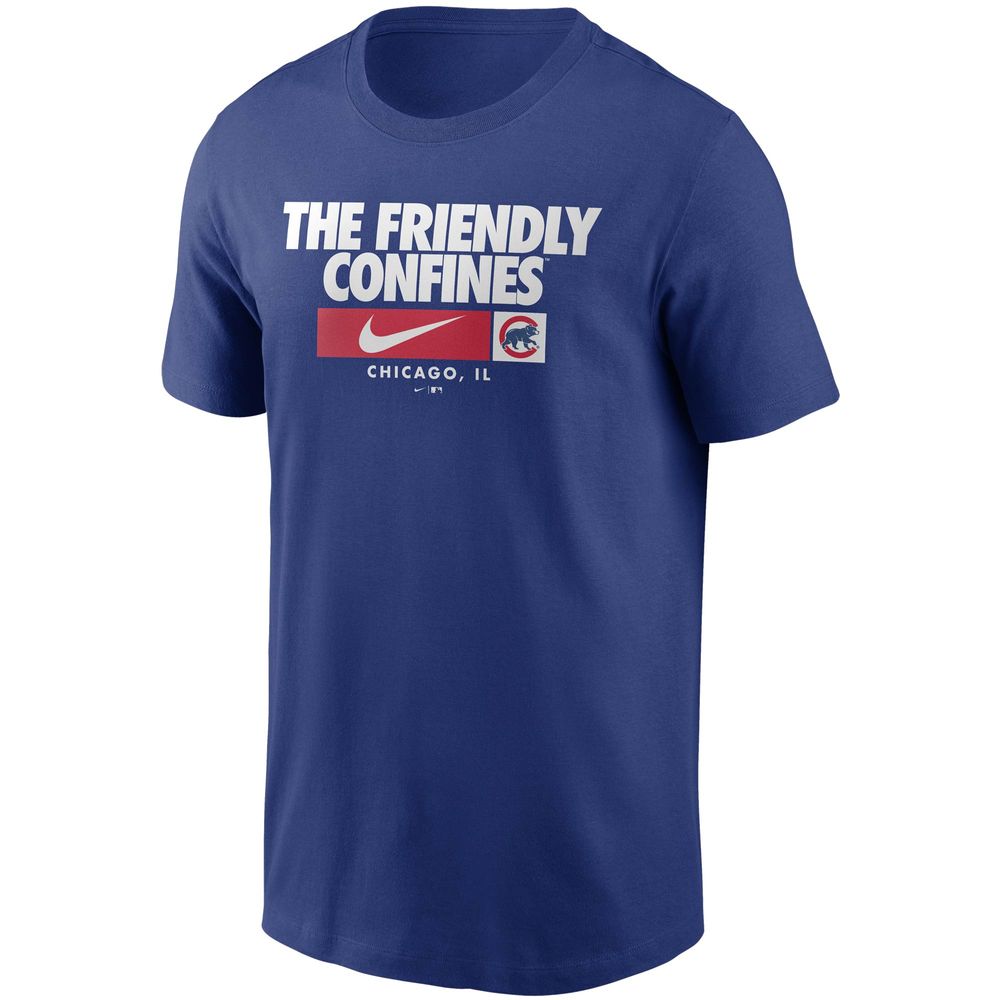 Nike Men's Chicago Cubs Logo Franchise Blue Polo T-Shirt