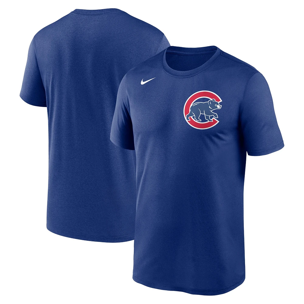 T-shirt Nike Royal Chicago Cubs New Legend Wordmark pour homme