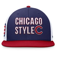 Casquette Snapback Nike Royal Chicago Cubs Pro Trucker pour homme