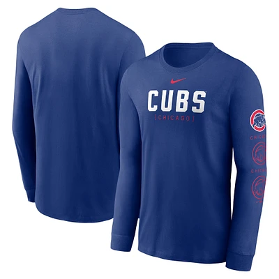 Men's Nike Royal Chicago Cubs Repeater Long Sleeve T-Shirt