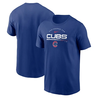 T-shirt Nike Royal Chicago Cubs Team Engineered Performance pour Homme