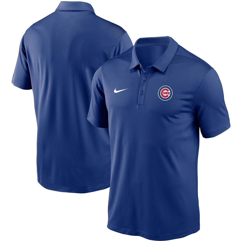 Polo Performance Franchise Logo de l'équipe Royal Chicago Cubs Nike pour Homme