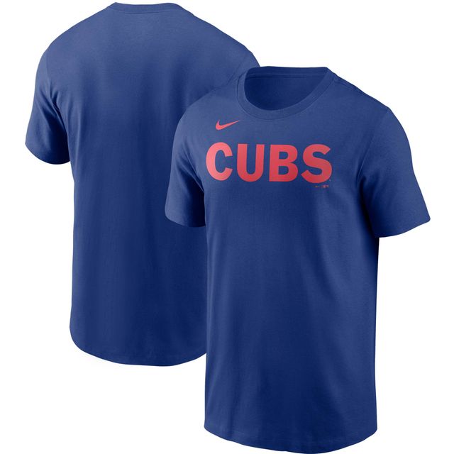 T-shirt Nike Royal Chicago Cubs Team Wordmark pour Homme