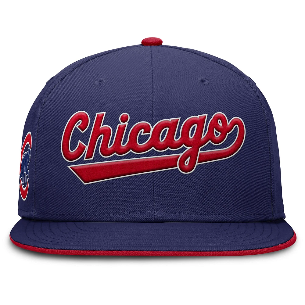 Men's Nike Royal Chicago Cubs True Performance Fitted Hat