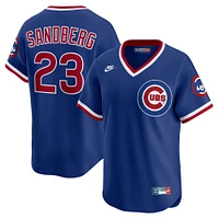 Maillot Nike Ryne Sandberg Royal pour homme, collection limitée Chicago Cubs Throwback Cooperstown