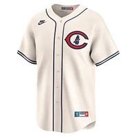 Men's Nike Seiya Suzuki Cream Chicago Cubs Throwback Cooperstown Collection Limited Jersey