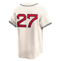 Men's Nike Seiya Suzuki Cream Chicago Cubs Throwback Cooperstown Collection Limited Jersey