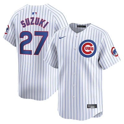 Men's Nike Seiya Suzuki White Chicago Cubs Home Limited Player Jersey