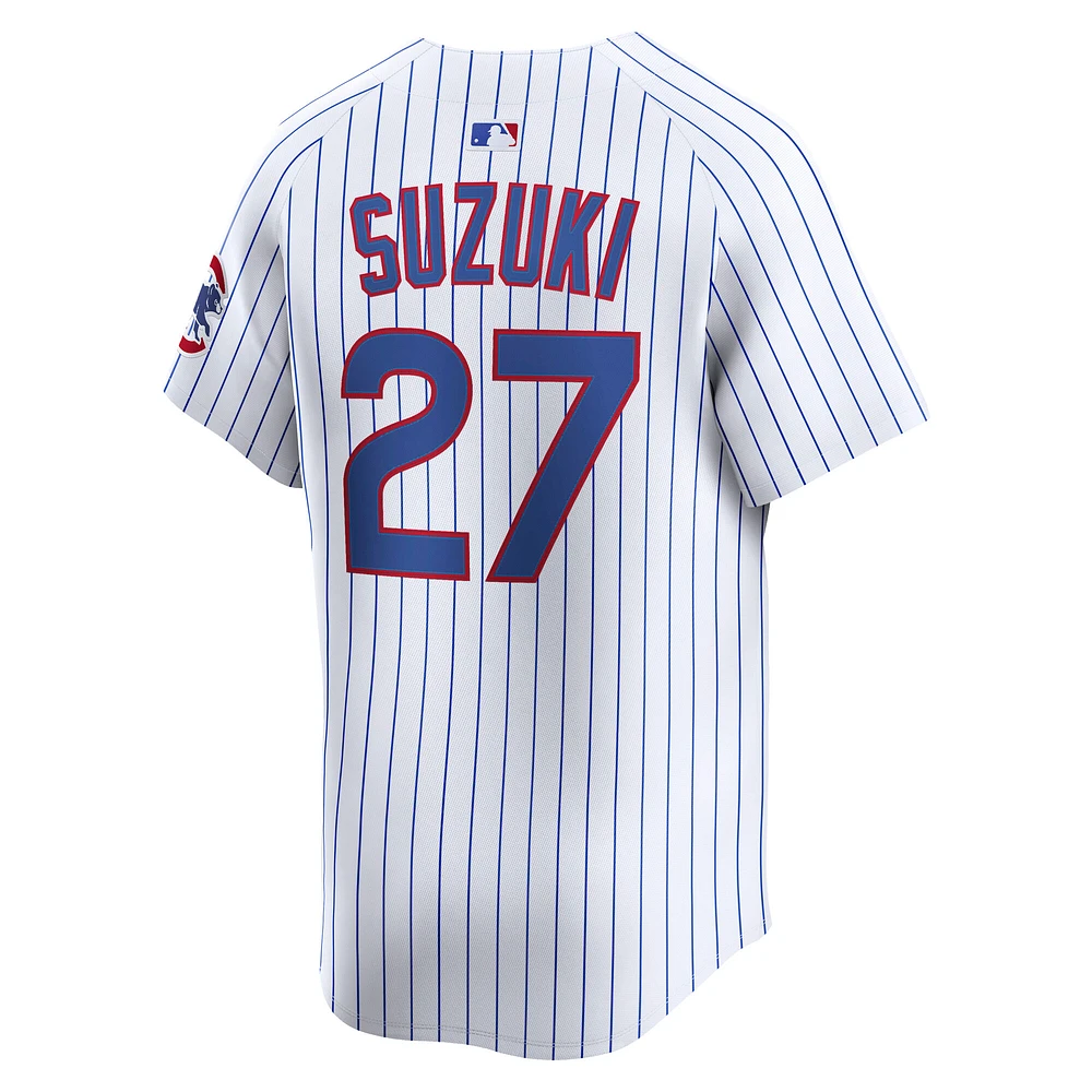 Men's Nike Seiya Suzuki White Chicago Cubs Home Limited Player Jersey