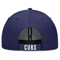 Casquette ajustable Nike Chicago Cubs Club Performance pour homme, blanche/bleue