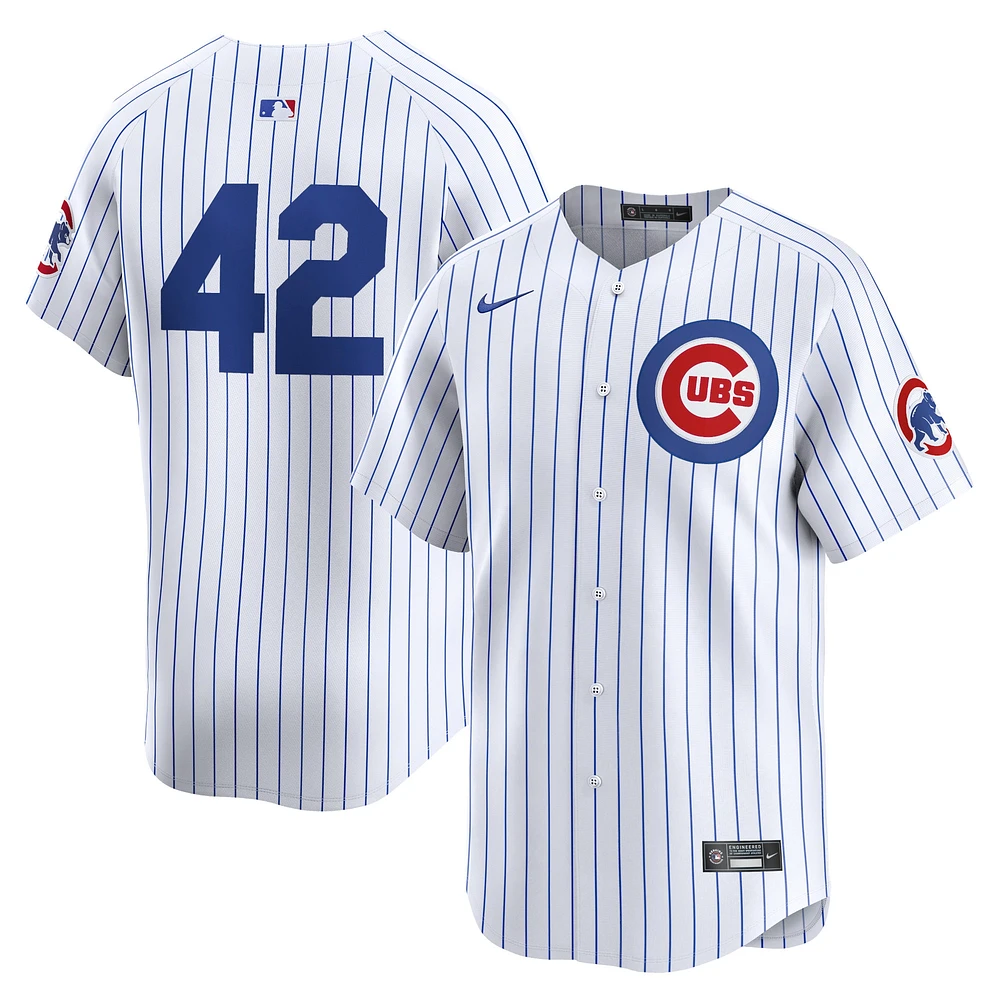 Men's Nike  White Chicago Cubs 2024 Jackie Robinson Day Home Limited Jersey