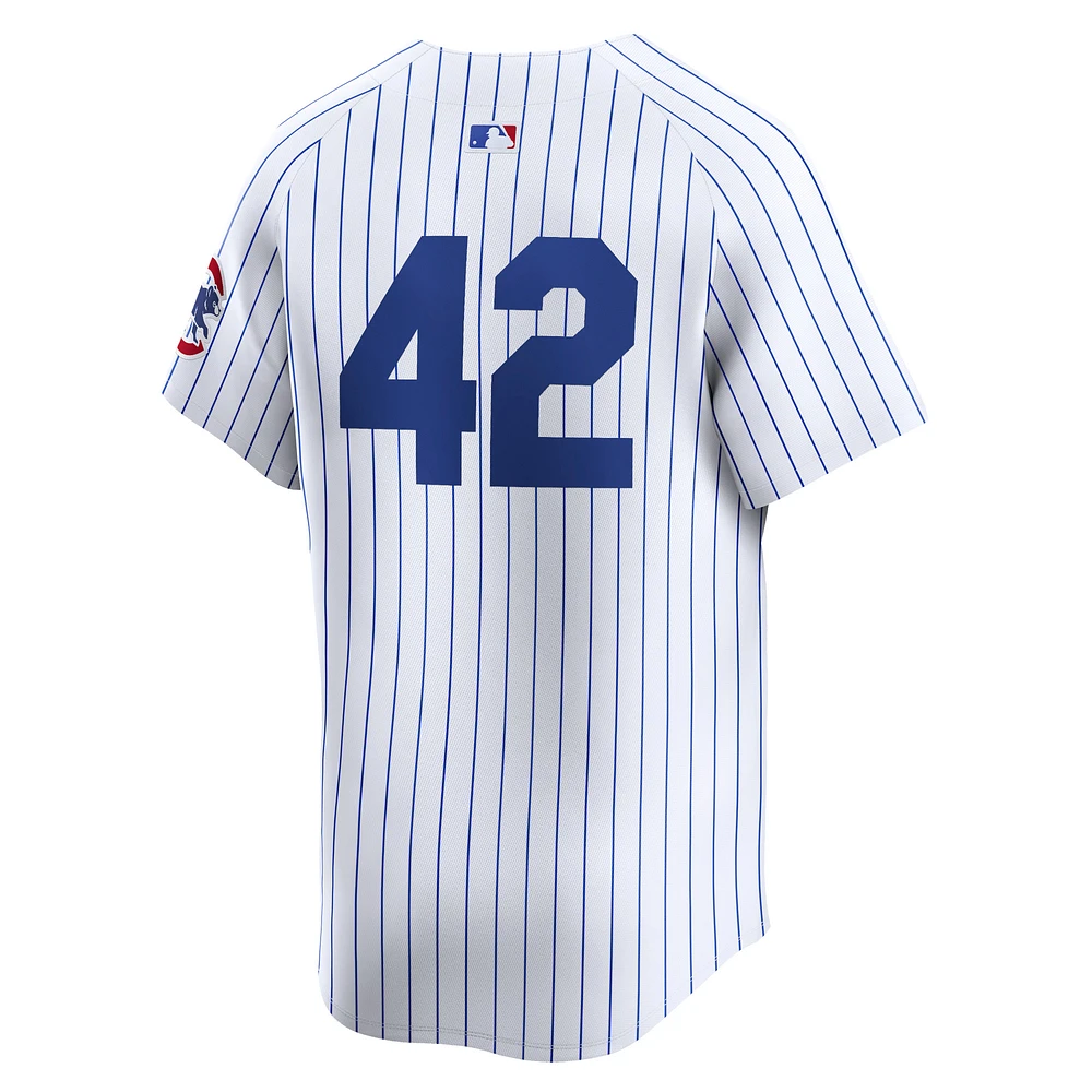 Maillot Nike blanc Chicago Cubs 2024 Jackie Robinson Day Home Limited pour homme