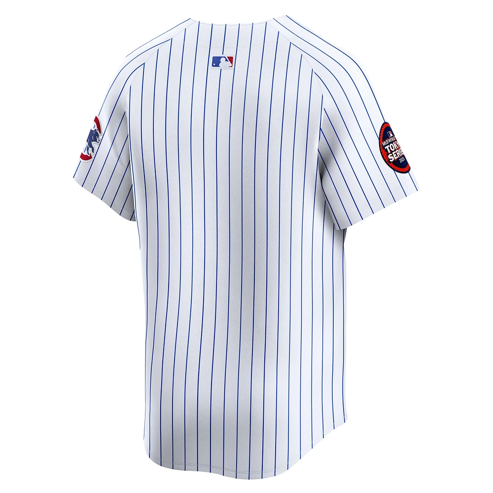 Maillot Nike Chicago Cubs 2025 MLB World Tour: Tokyo Series Home Limited pour homme, blanc