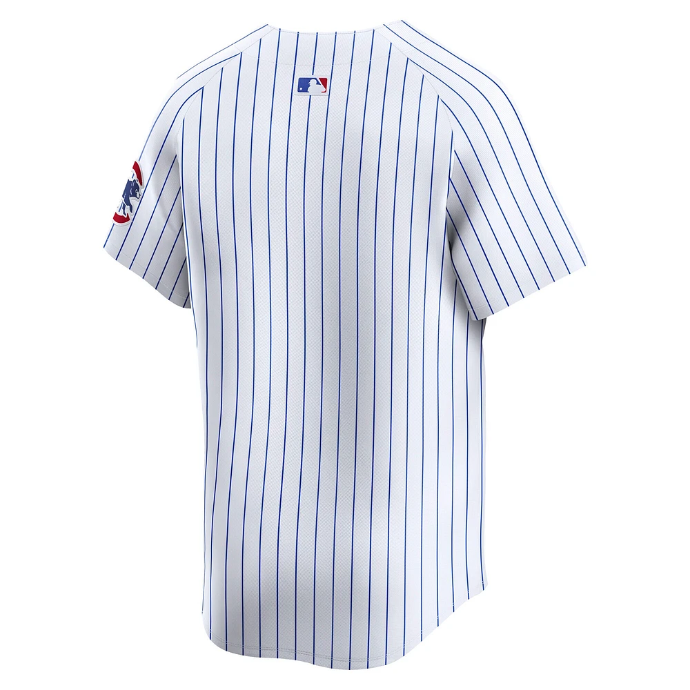 Maillot Nike Chicago Cubs Domicile Limité Blanc pour Homme