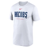 T-shirt Nike blanc Chicago Cubs Knockout Legend Performance pour homme