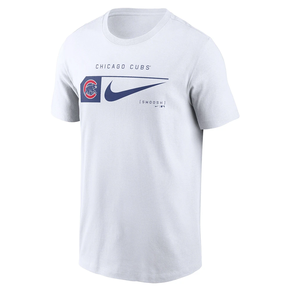 T-shirt Nike blanc Chicago Cubs Team Swoosh Lockup pour homme