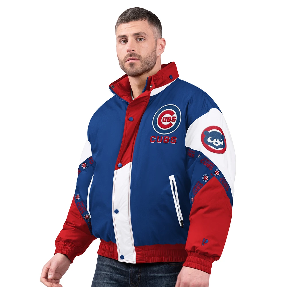 Veste à capuche entièrement zippée Pro Player Royal Chicago Cubs pour homme