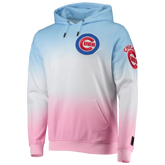 Pro Standard Men's Blue, Pink Chicago Cubs Ombre Pullover Hoodie