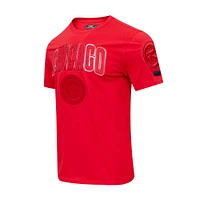 Men's Pro Standard Chicago Cubs Classic Triple Red T-Shirt